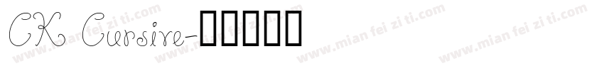 CK Cursive字体转换